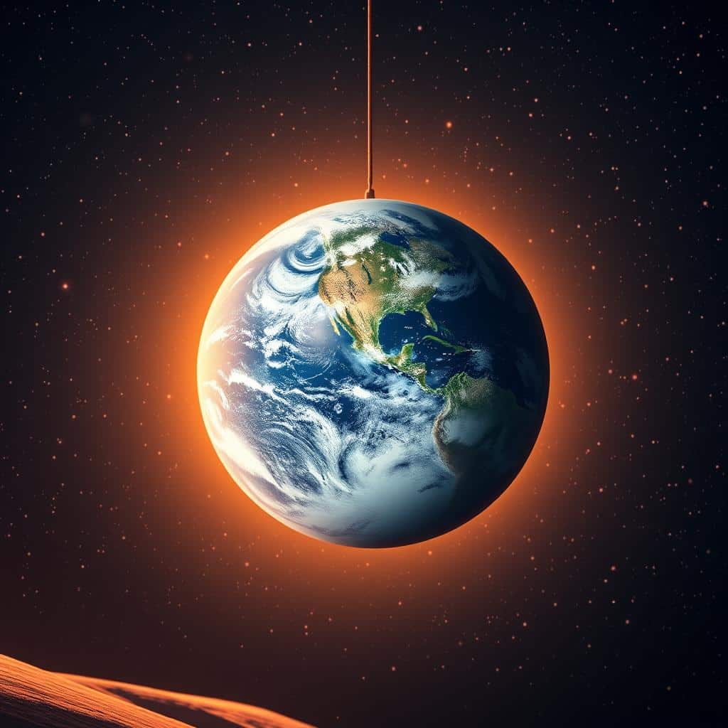 A breathtaking view of planet Earth, illuminated by the warm glow of a winter night sky. The globe is suspended against a backdrop of glittering stars, with swirling clouds and landmasses clearly visible. Soft, diffused lighting casts a serene, contemplative atmosphere, inviting the viewer to appreciate the wonder and majesty of our home planet. The image captures a sense of awe and reverence, perfectly suited to illustrate the Responsorial Psalm and the Nativity of the Lord Mass at Night.