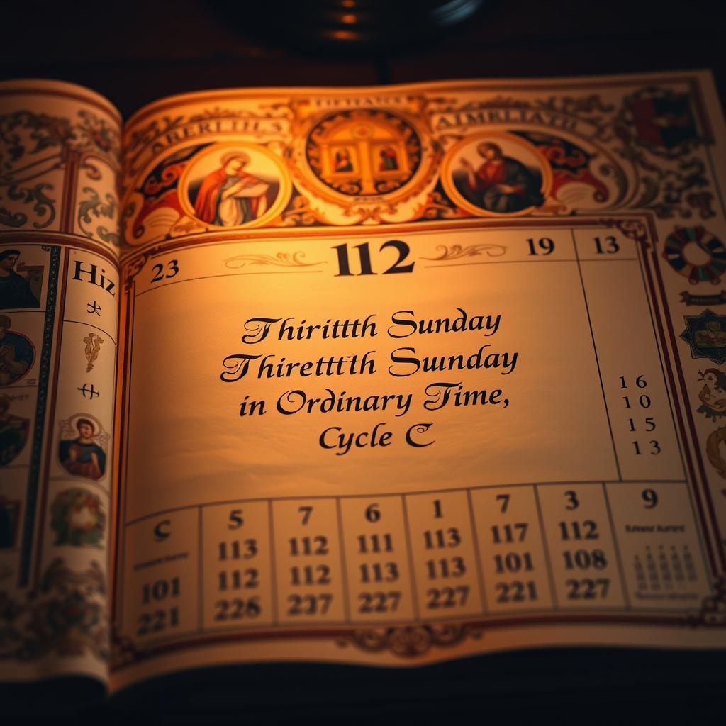 Thirtieth Sunday in Ordinary Time, Cycle C