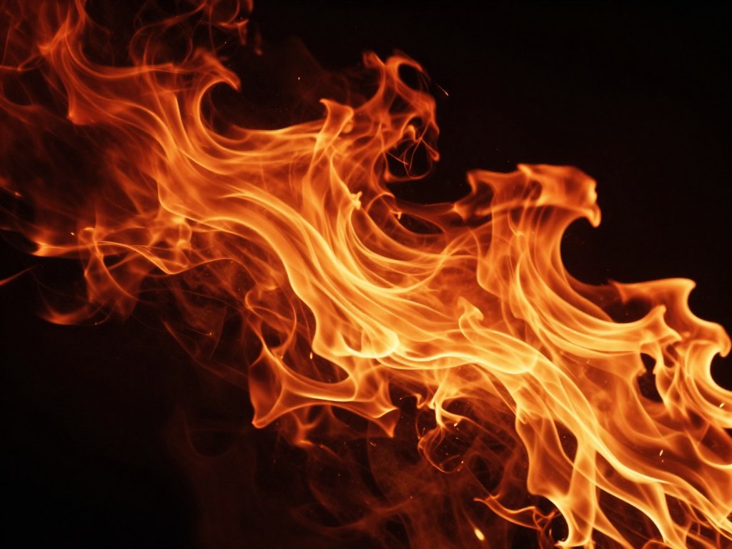 Flames of fire representing the Holy Spirit at Pentecost